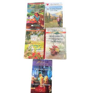 Set Of 5 Love Inspired Inspirational Romance Novels By Various Authors